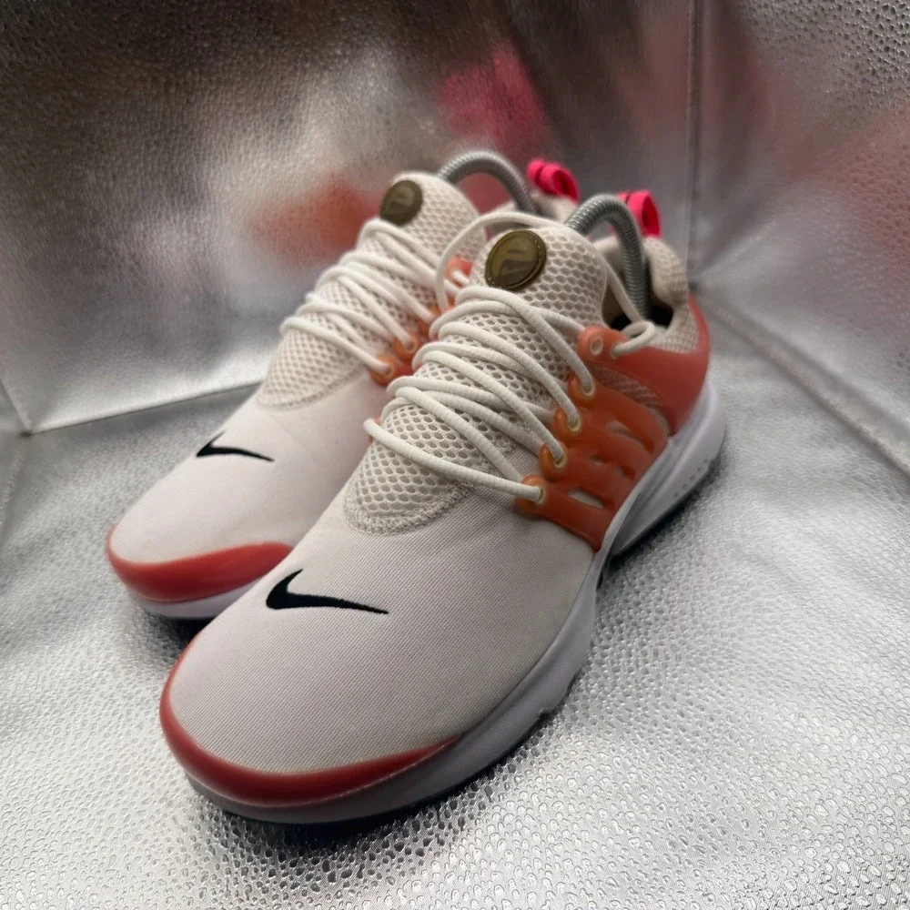 Size‎ 7Y Nike Presto GS Pink And White Kids Lace-Up Running Shoes 833878-106